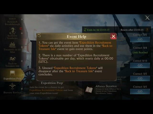 Guns of Glory - Expedition Prep : Oct 02 2023