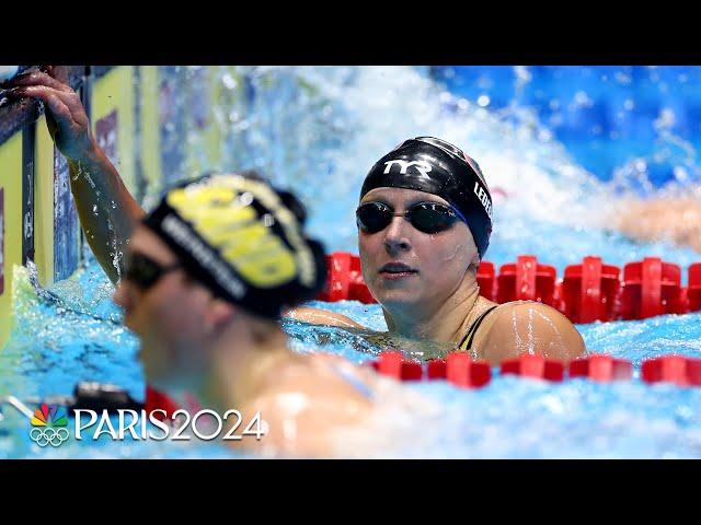 Katie Ledecky posts fastest time in women's 200m freestyle semis at Olympic Trials | NBC Sports