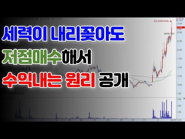 세력이 내리꽂아도 저점 매수해서 수익내는 원리 공개