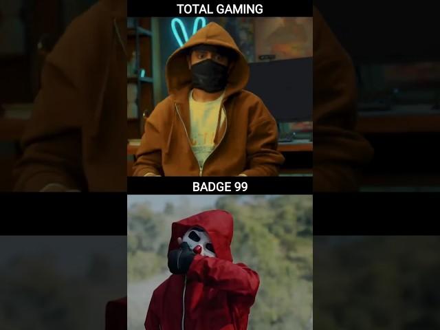 Total Gaming Vs Badge 99 Face Reveal Videos #shorts