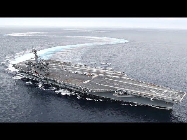 Aircraft Carrier EXTREME Drifting & Donuts – USS Abraham Lincoln High-Speed Turns