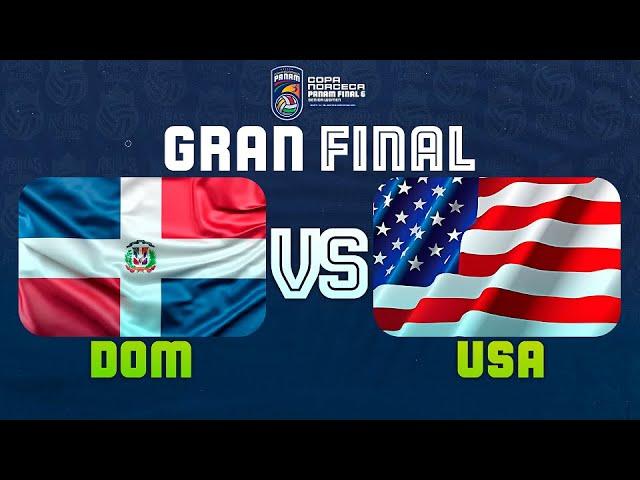 REPÚBLICA DOMINICANA VS ESTADOS UNIDOS - FINAL - PANAMERICANO FINAL SIX - 2022