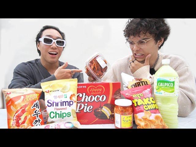 My White Friend Tries Asian Snacks!