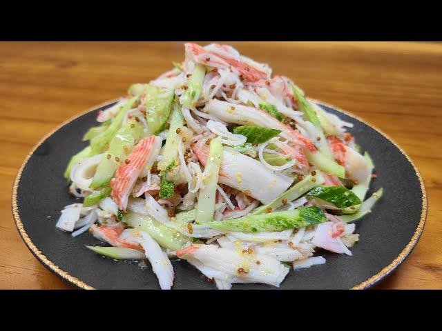 Cucumber creme salad welcomed by everyone  The best summer diet salad