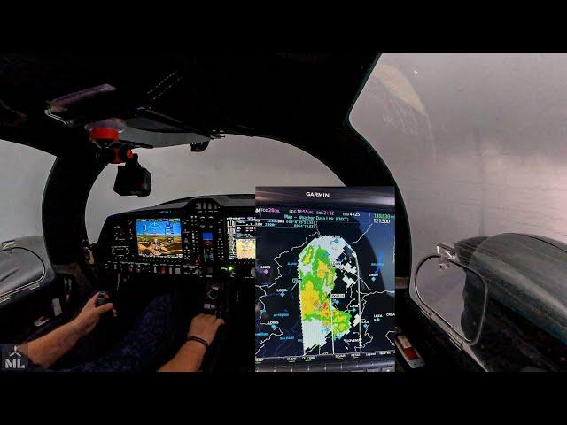 THUNDERSTORM AHEAD / DA62 IFR FLIGHT