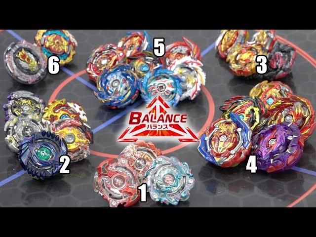 ALL BALANCE TYPE BEYBLADES Season 1-6 Epic Marathon Battle in ANIME STADIUM! | Beyblade Burst