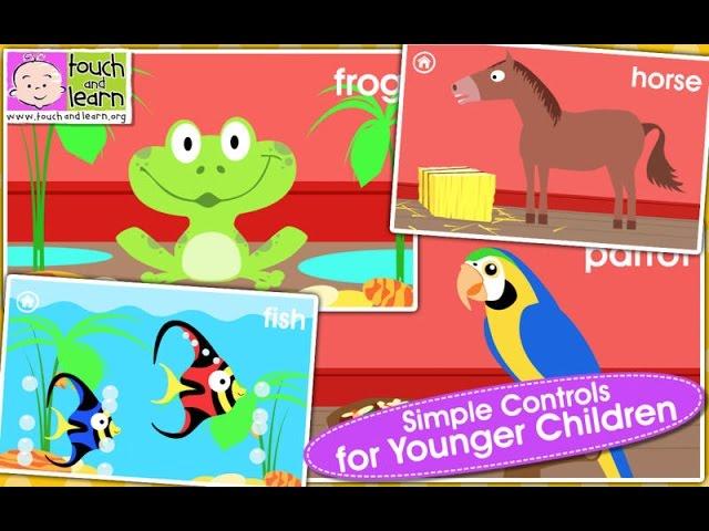 Learn Animals Names Educational Game for Kids and toddlers