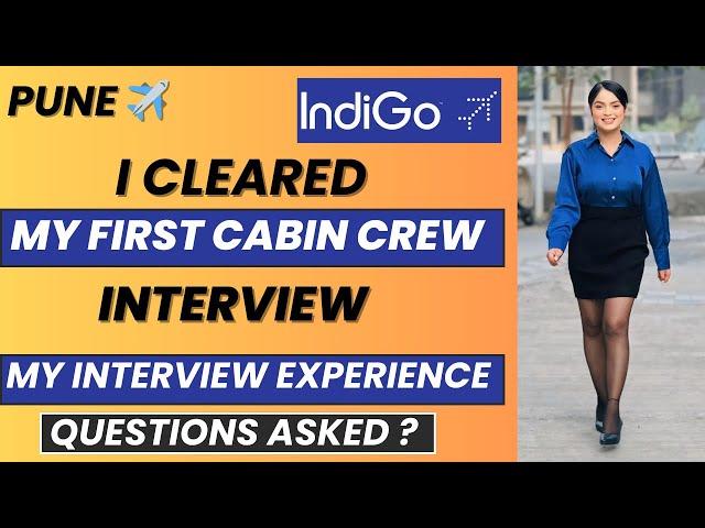 I Cleared My First Cabin Crew Interview | Cabin Crew | Indigo ️ #cabincrewinterview #indigo