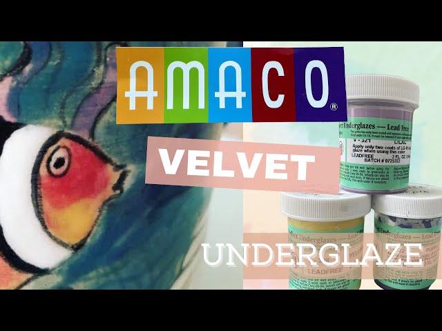 Painting with Amaco Velvet Underglazes