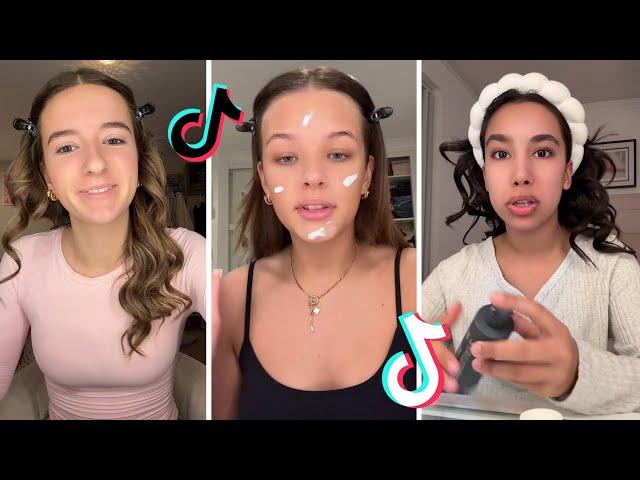 Makeup Tutorial Tiktok Compilation - GRWM  ( Get Ready With Me ) ️(Skincare, Makeup, Outfits) 1112