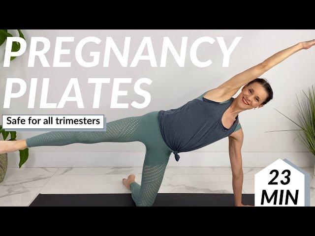 Pregnancy Pilates | 23-Min Prenatal Pilates Workout | No Equipment