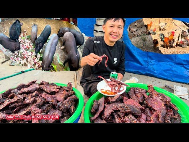 Trang Trại Thu Hoạch Cuối Năm Bán Gà, Lợn, Trâu Gác Bếp | Hoa Ban Tây Bắc Farm