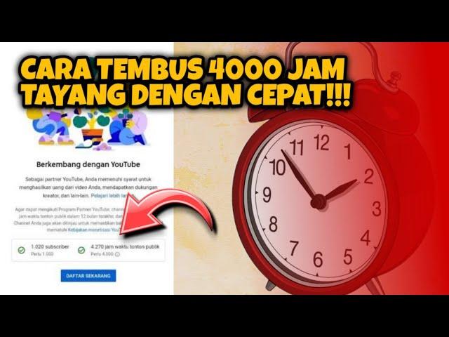 AMAN! Cara cepat 4000 Jam tayang melalui playlist video