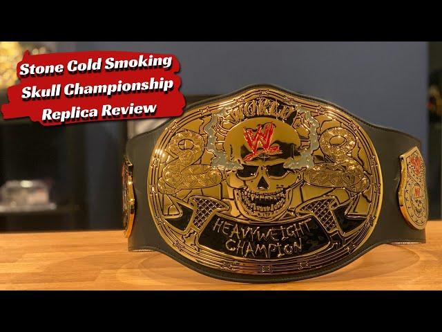 WWE Stone Cold Smoking Skull Championship Replica Review !!!