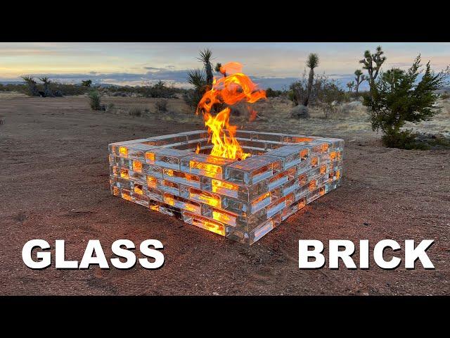 Solid Glass Fire Pit