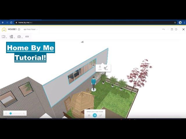 Tutorial on how to design a simple house in Homebyme 2022