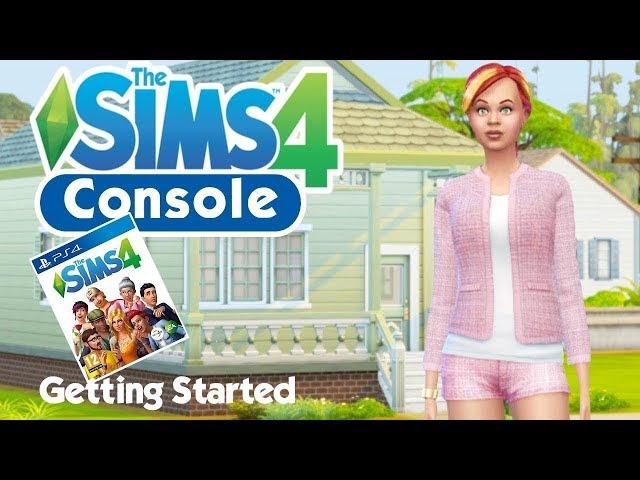 Playing The Sims 4 PS4 For the First Time // PlayStation CAS and Controls Overview (Sims 4 Console)