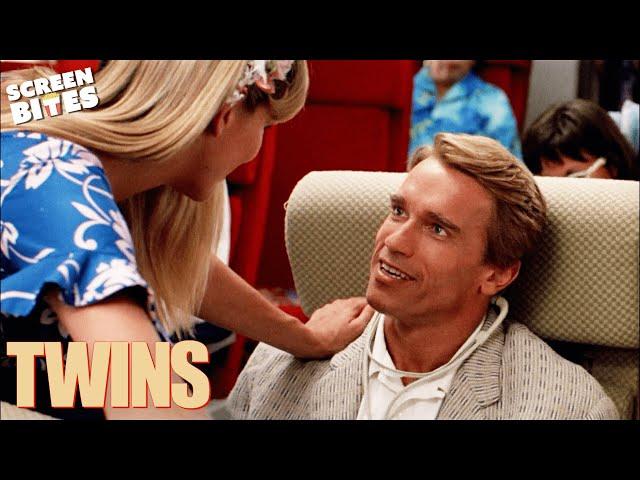 Arnold Schwarzenegger's First Time In America | Twins (1988) | Screen Bites