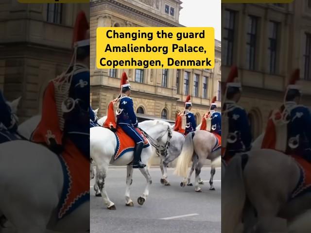 #Copenhagen, Changing the Guard at  #Amalienborg Palace A must visit in Denmark a glimpse