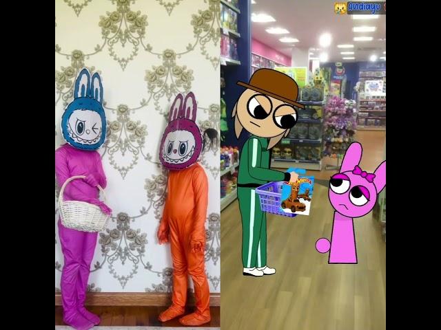 Sprunki and Labubu parody of @Andiayutc #funny #sprunki #incredibox #memes #cute #shorts #labubu