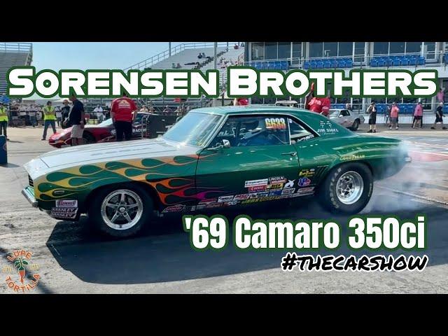 Joe & Hal Sorensen 1969 Camaro NHRA Stock Eliminator Drag Racing Record Holder 2024 Texas Motorplex