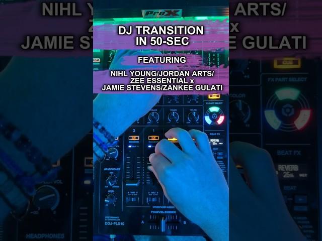 How to DJ Transition in 50-Sec:Nihl Young/Jordan Arts/Zee Essential and Jamie Stevens/Zankee Gulati