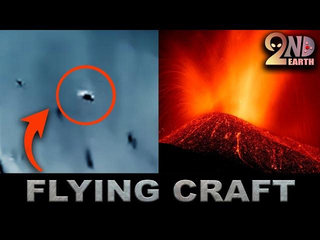 Is that a UFO HOVERING over this VOLCANO? Analysis of strange craft over Canary Islands eruption.