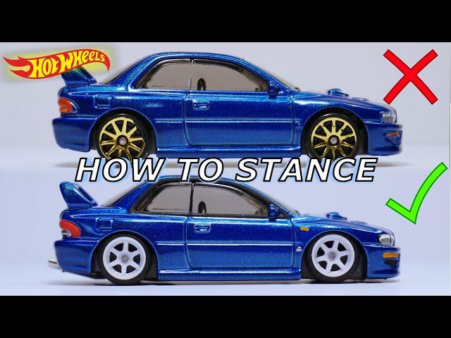 The Secret of STANCING your Hot Wheels Car