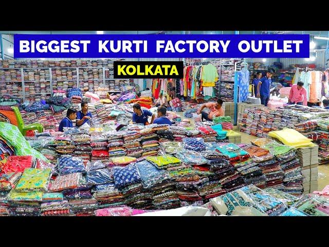 Kurti Manufacturer in Kolkata / Kurti Wholesale Market // Huge Stock - Biggest Wholesaler | NMD & FW