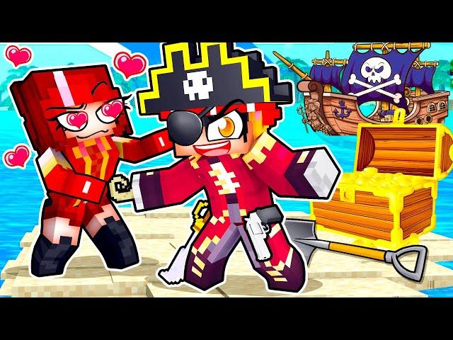 Having a PIRATE FAMILY in Minecraft!