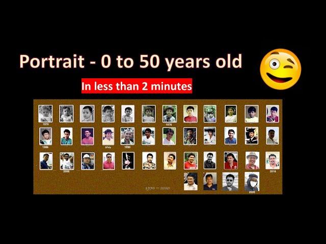 Birth to 50 years in less than 2 minute.