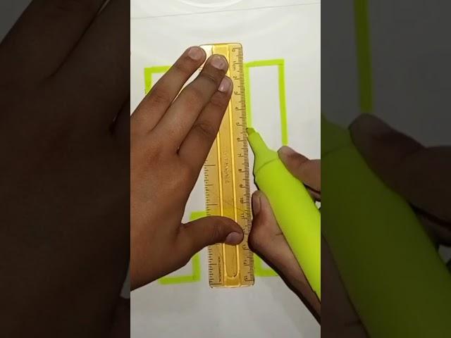 easy and simple h letter drawing with highliter #abhi panwar arts#