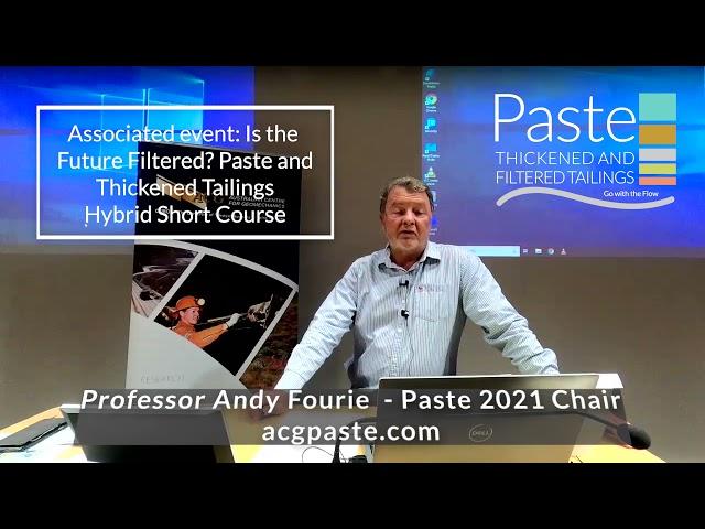 Professor Andy Fourie invites you to Paste 2021