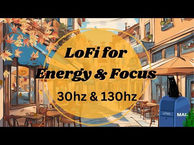 LoFi for Energy & Focus | 30 & 130 hertz Vagus Nerve tones (no mid-roll ads)