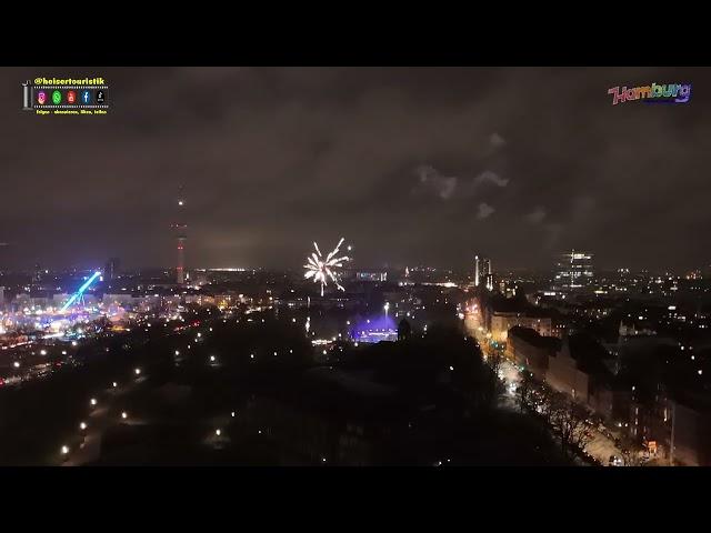 Hamburger Dom Rundgang und Feuerwerk mit Drohne aufgenommen