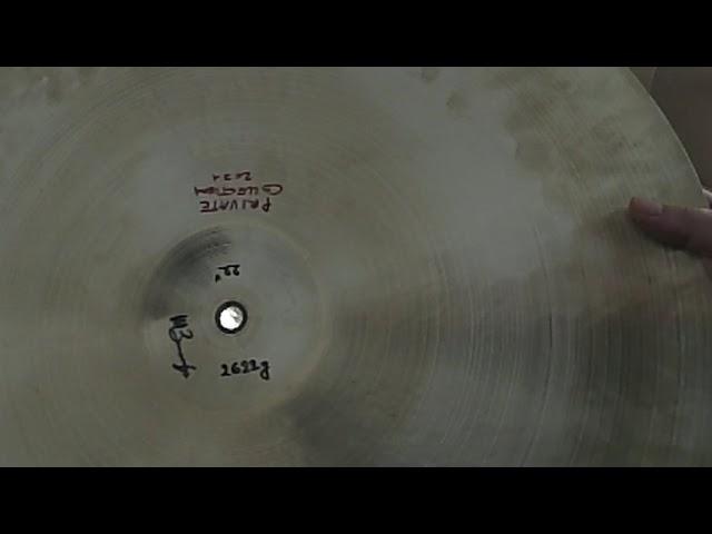 overtake 1 22" 2098g plasma thin jazz ride cymbal - mattia bourgis handmade cymbals