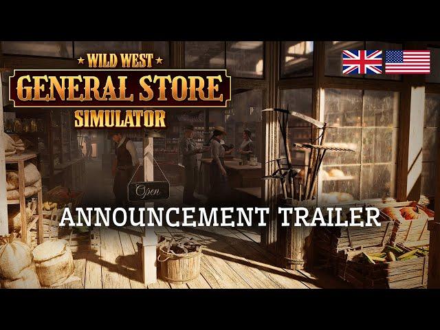 Wild West General Store Simulator | Announce Trailer - Your Supermarket in the Wild West