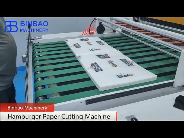 Hamburger Paper Cutting Machine Sandwich Paper Roll To Size Sheet Cutting Sheeting Machine