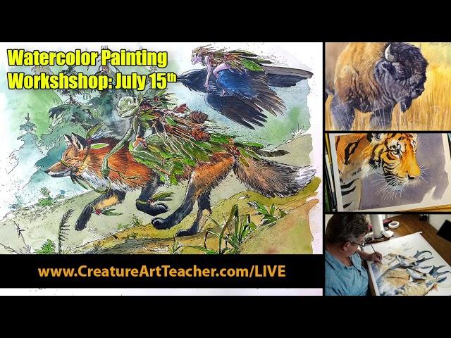 Watercolor Live Stream - Friday July 7th 2023