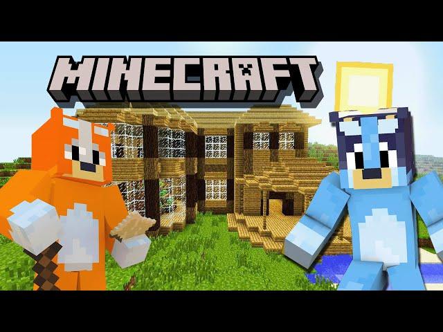 Bluey's Family Plays Minecraft 2