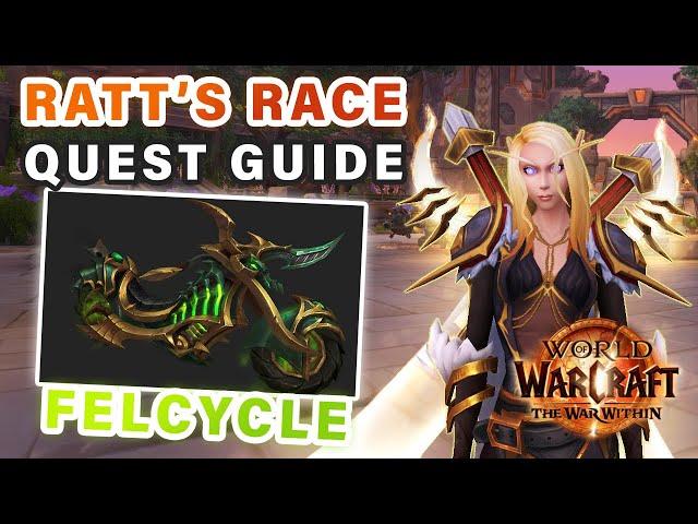 How to do "Ratt's Race" | Where to Get Peculiar Gem & Key for Felcycle Mount ► WOW: The War Within