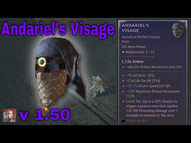 Diablo IV Mythic Uniques - Andariel's Visage (Helm)[v1.5.0]