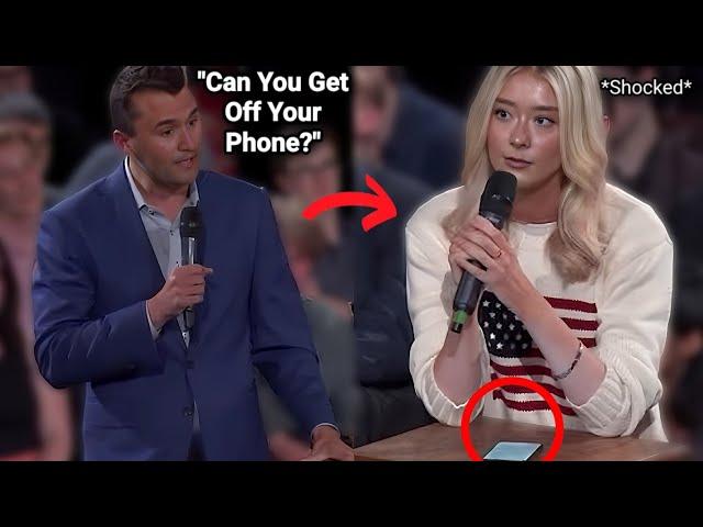 Cambridge Feminist Gets CALLED OUT For Using Her Phone During Debate