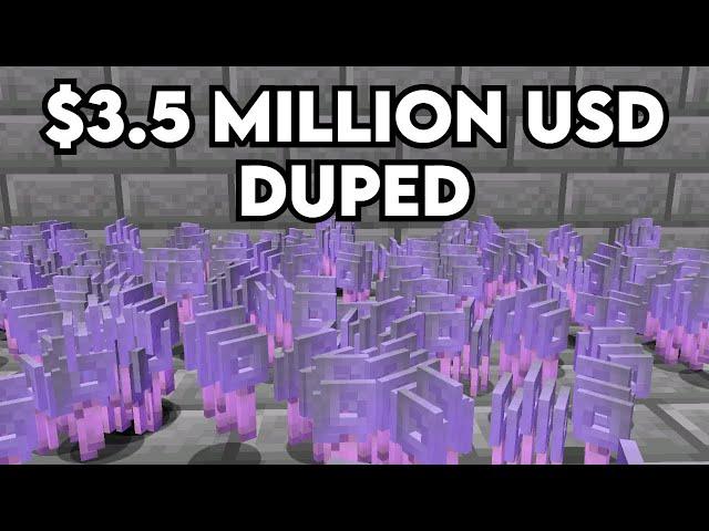 Duping on a Pay-To-Win Minecraft Server! ($3,500,000 USD)