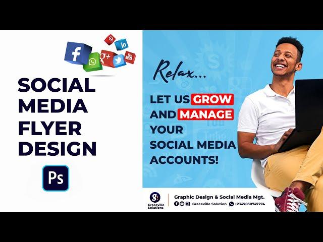 Social Media Square Flyer Design Using Photoshop 2023