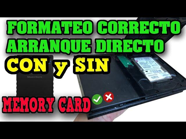 Arranque Directo con o sin Memory Card  en PlayStation 2  y Formateo correcto