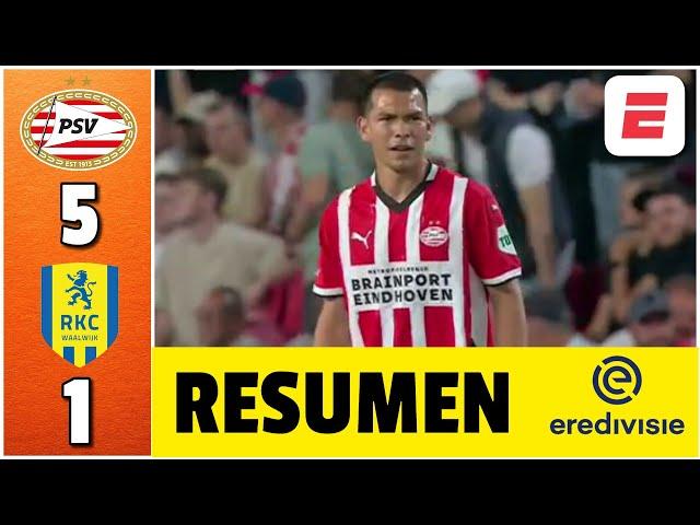 PARTIDAZO y DOBLETE de HIRVING LOZANO para darle la VICTORIA al PSV ante RKC WAALWIJK | Eredivise