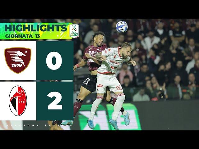 Salernitana-Bari 0-2 | I Galletti volano con Lasagna e Novakovich | SERIE BKT