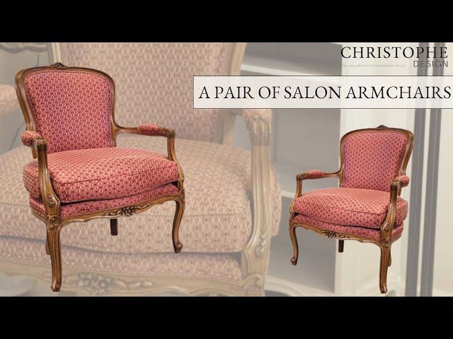 A Pair of Salon Armchairs⎮Christophe Design