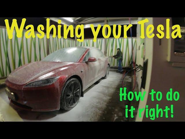 How to wash your Tesla Model 3